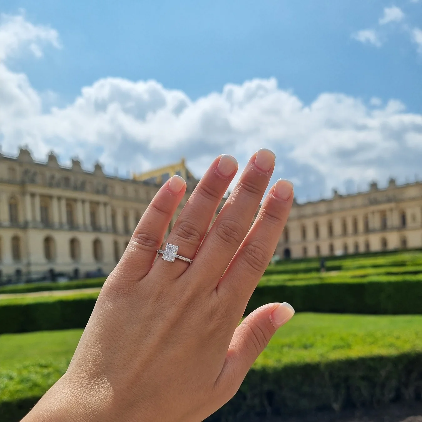 Amalfi Radiant Cut Ring - Silver - Image 6