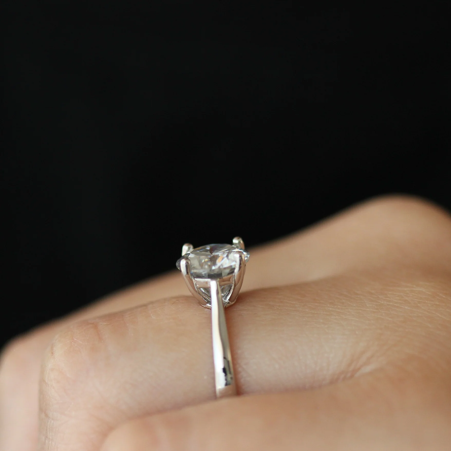 Cannes 2 Ct Round Moissanite Ring - Image 6