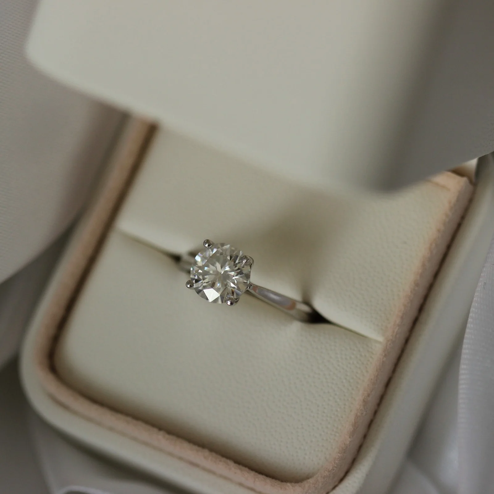 Cannes 2 Ct Round Moissanite Ring - Image 8