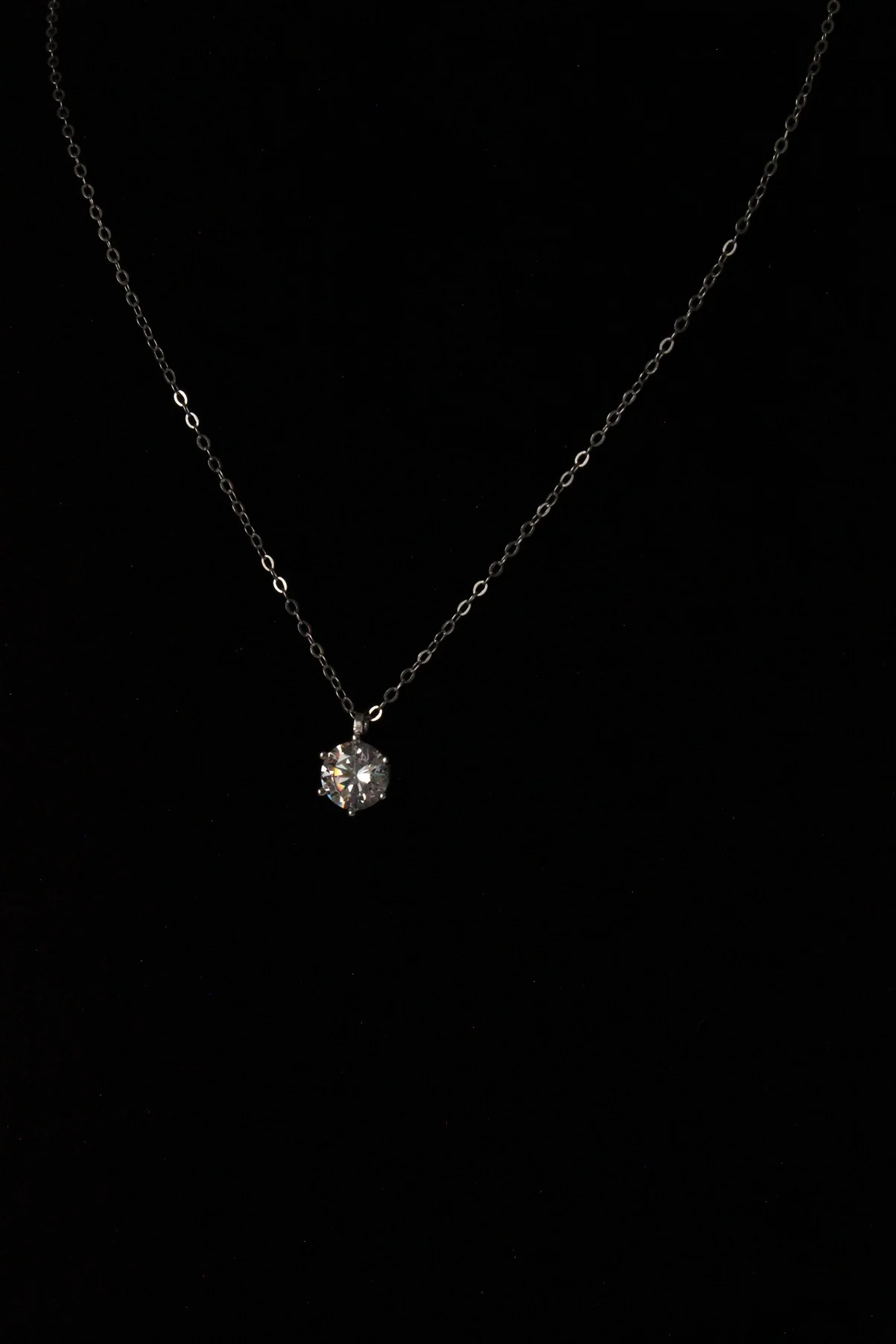 Drele Round Pendant Necklace 6.5mm - Image 3