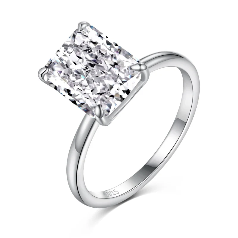 Dubai Radiant Cut Ring - Silver - Image 3
