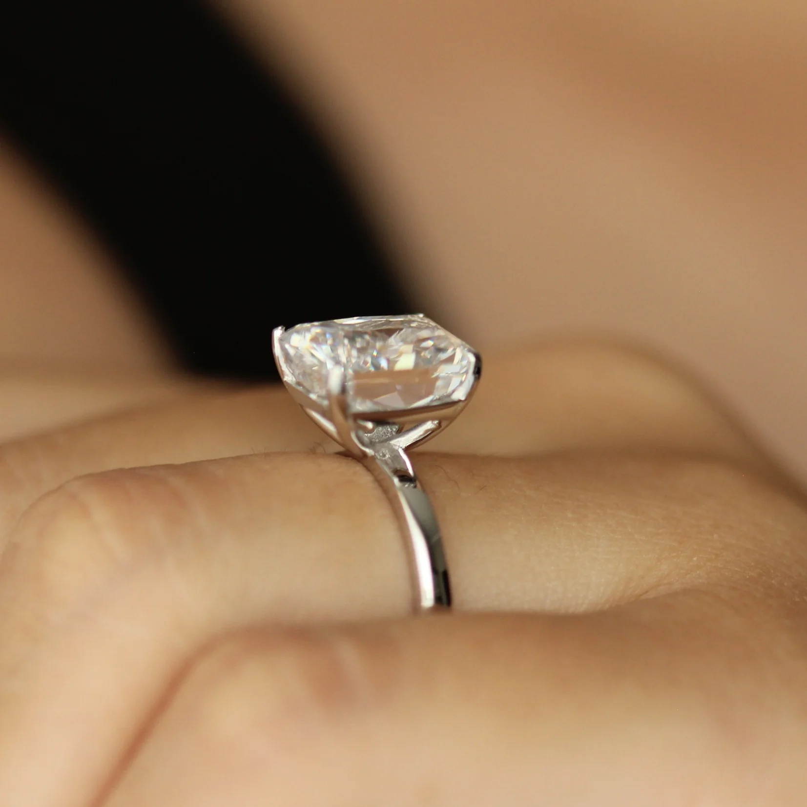 Dubai Radiant Cut Ring - Silver - Image 5