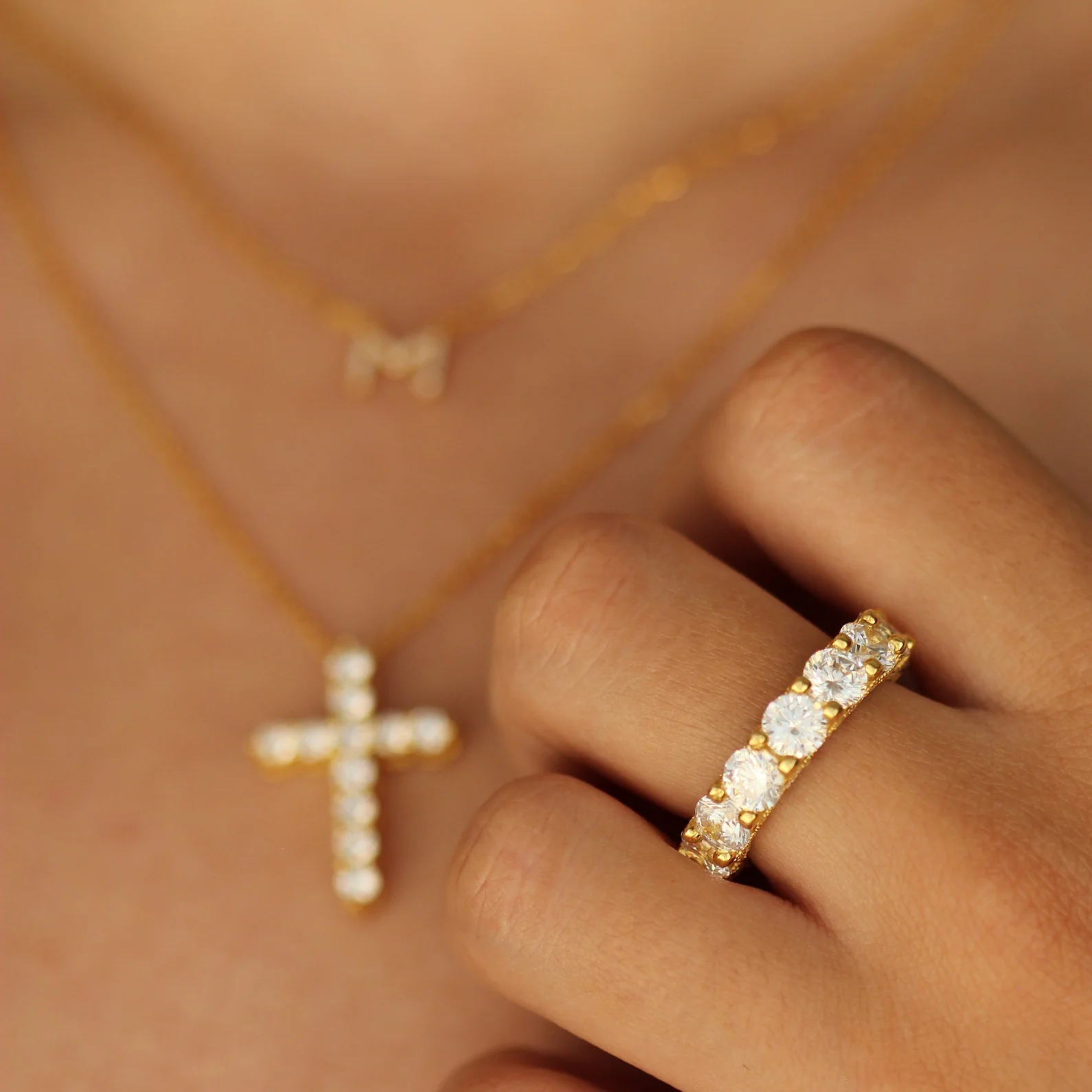 Gold Cross Necklace - Image 7