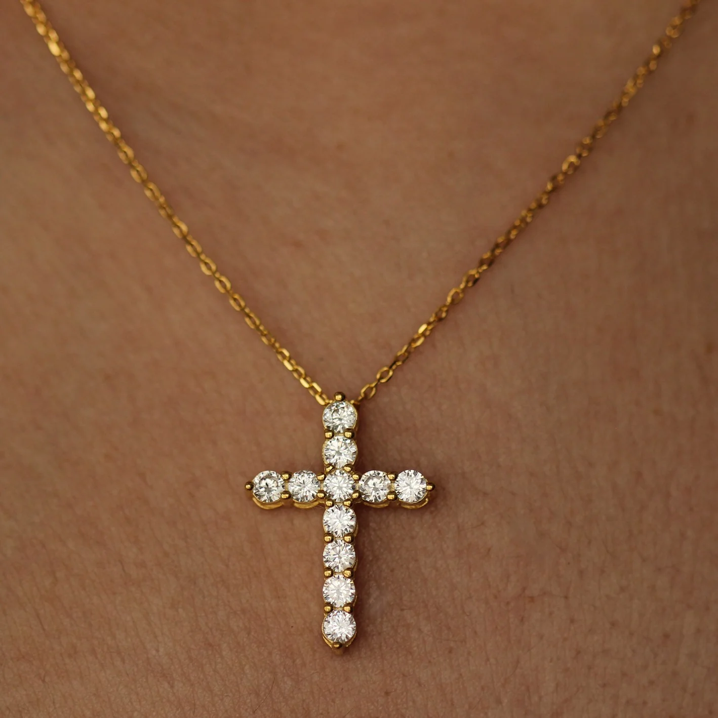 Gold Cross Necklace - Image 8