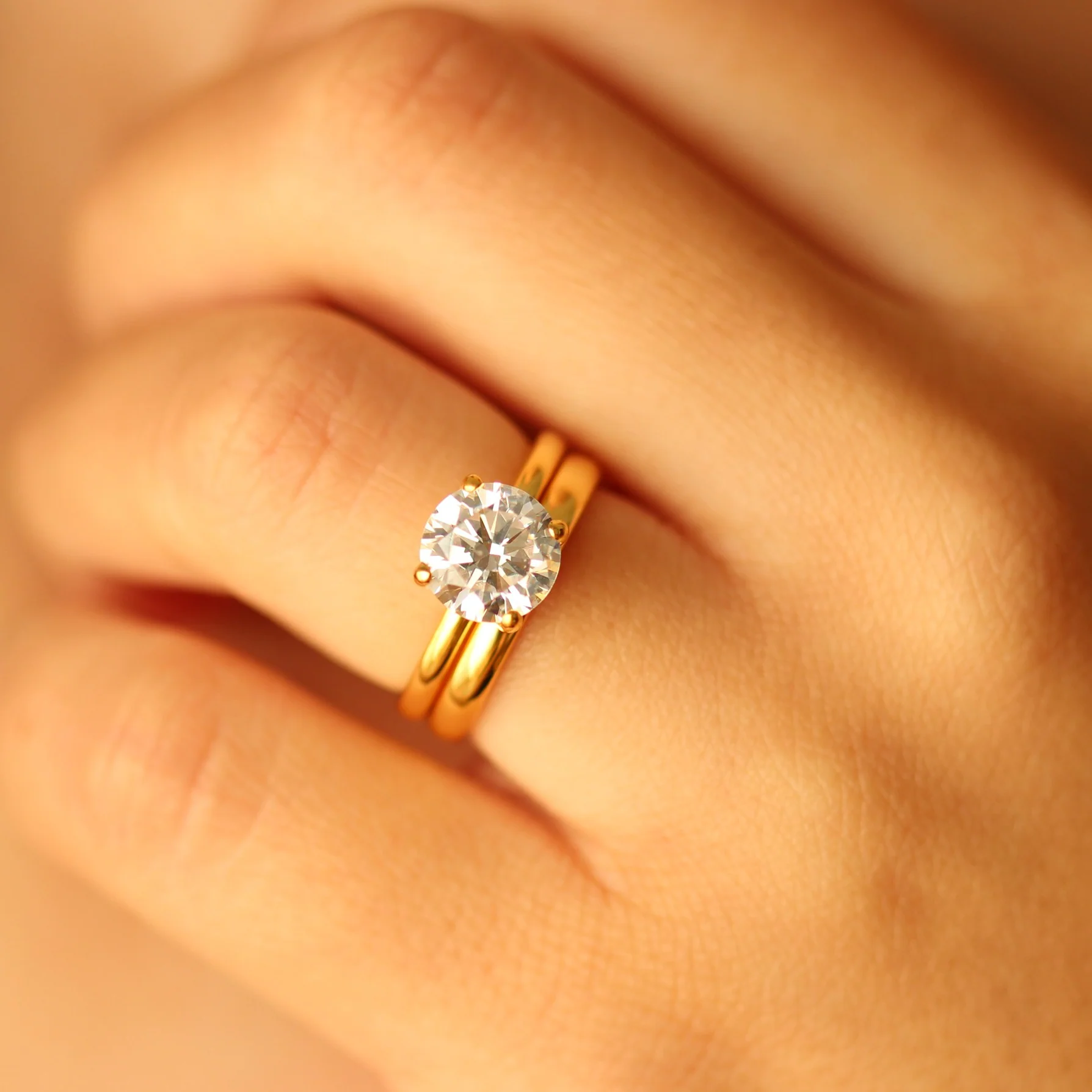 Gold Vermeil Wedding Band - Image 3