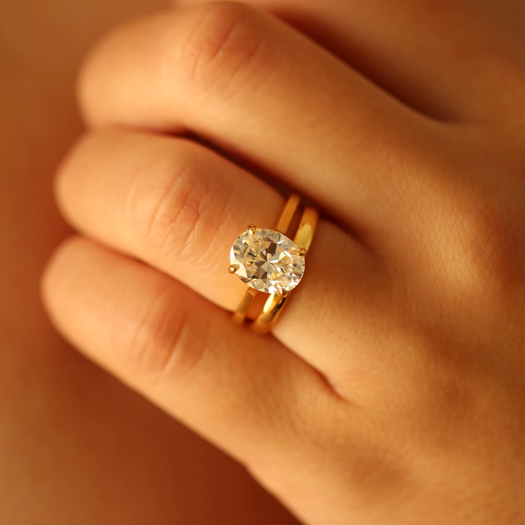 Gold Vermeil Wedding Band - Image 4