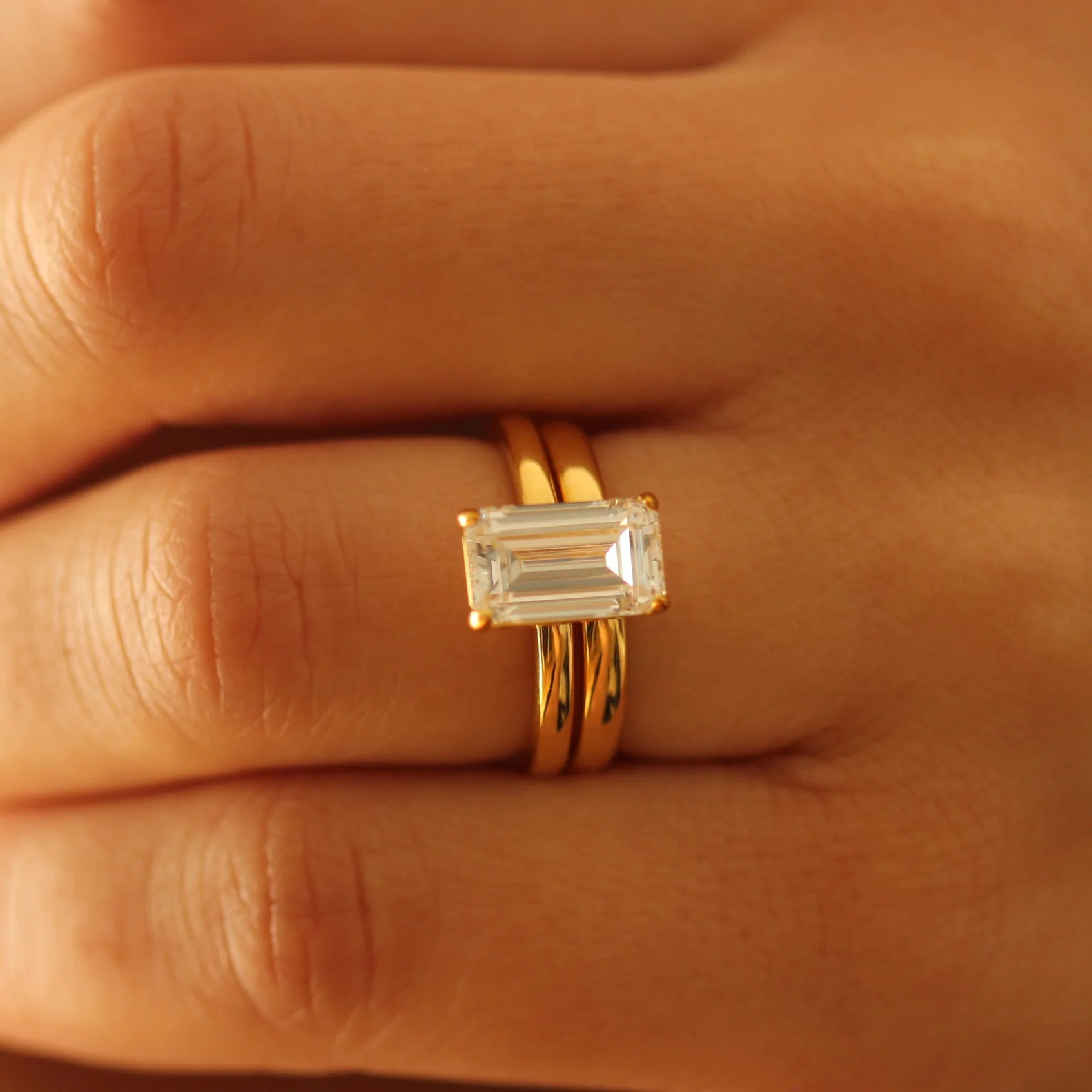 Gold Vermeil Wedding Band - Image 5