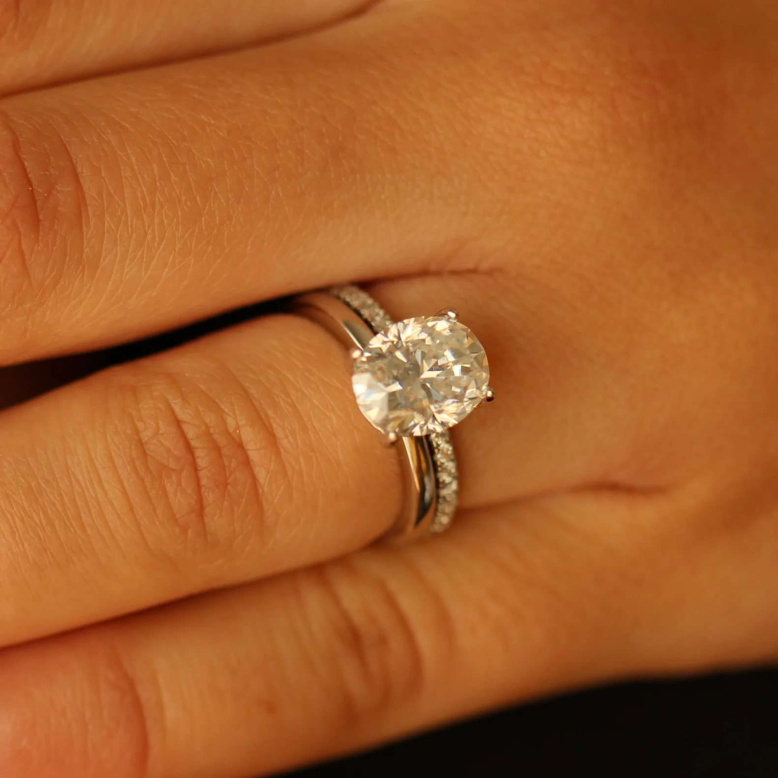 Half Eternity Moissanite Ring - Image 7