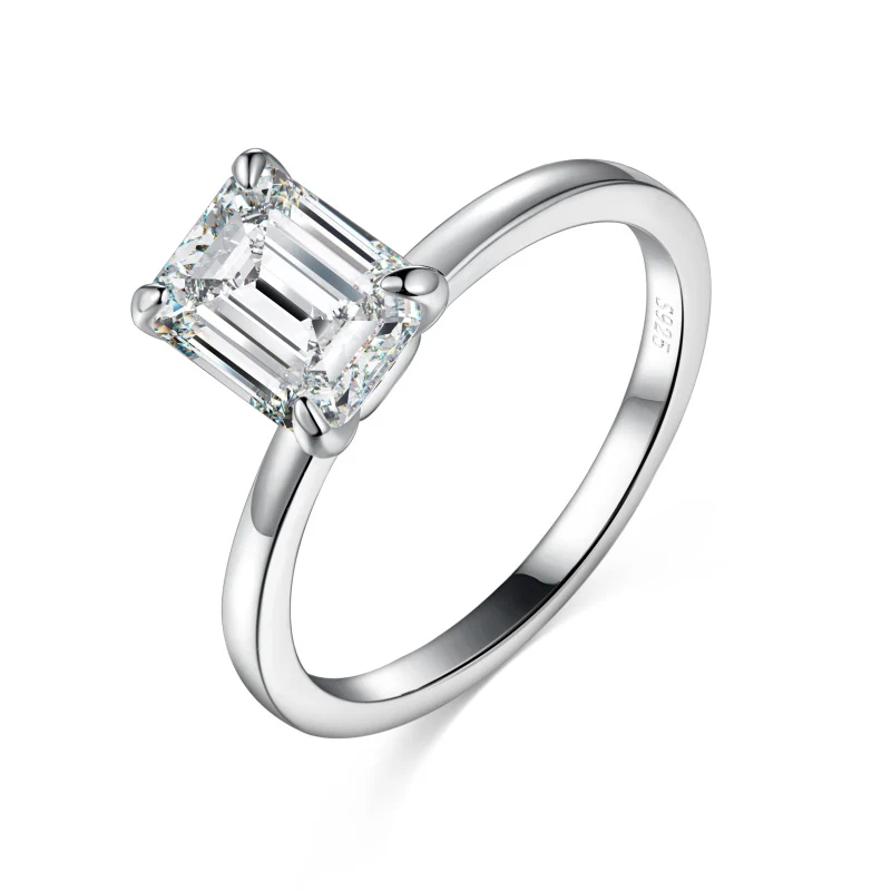 Lille Emerald Moissanite Ring - Image 7