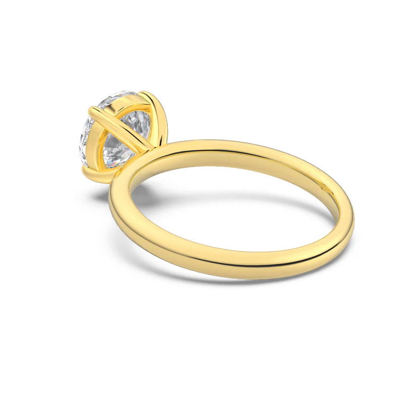Madeira 2 Ct Round Cut Ring - Gold - Image 8