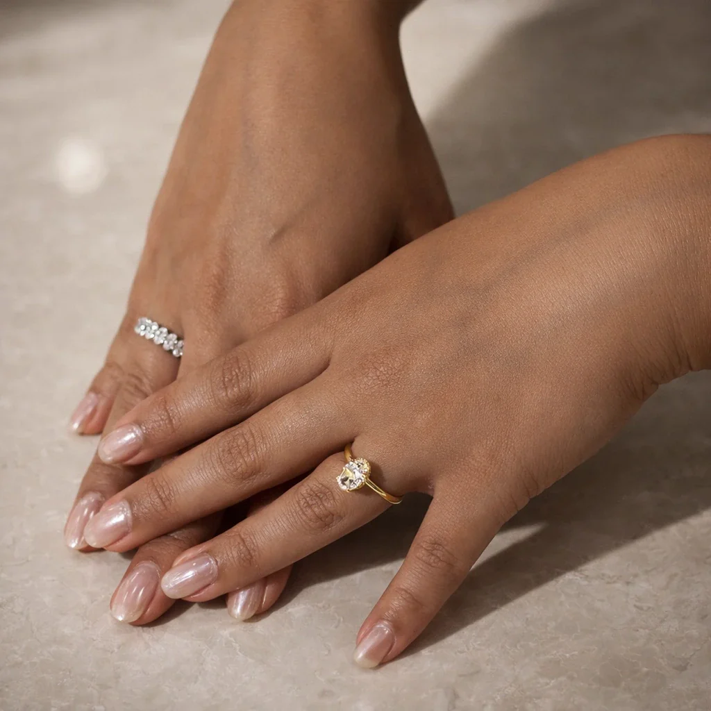 Madrid 1.5 Ct Oval Ring - Gold - Image 9