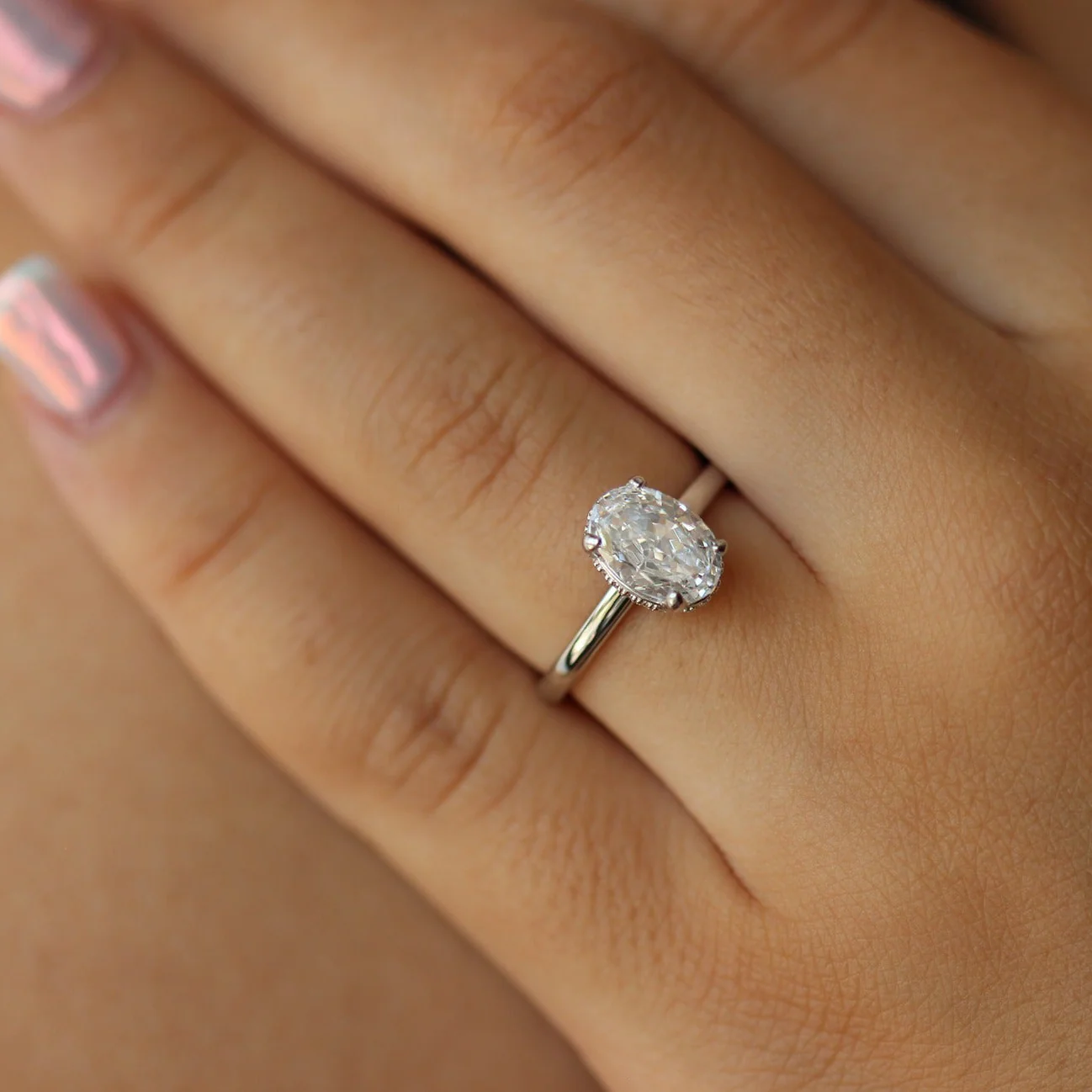 Madrid 1.5 Ct Oval Ring - Image 3