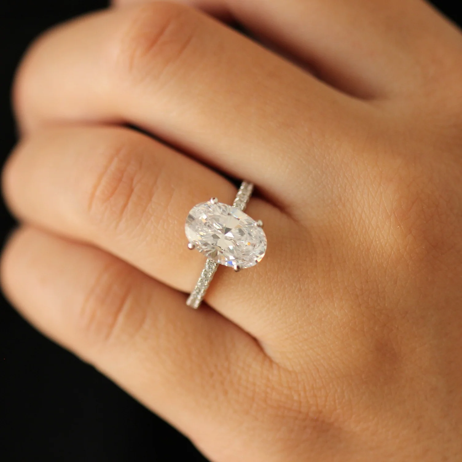 Málaga Oval Ring - Silver - Image 3