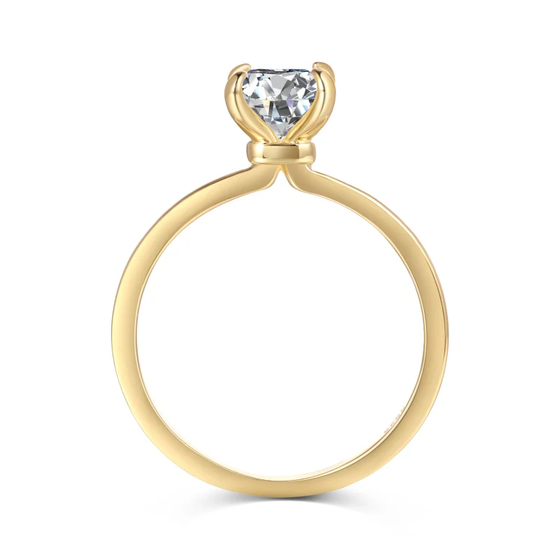 Melbourne Rectangle Ring - Gold - Image 8