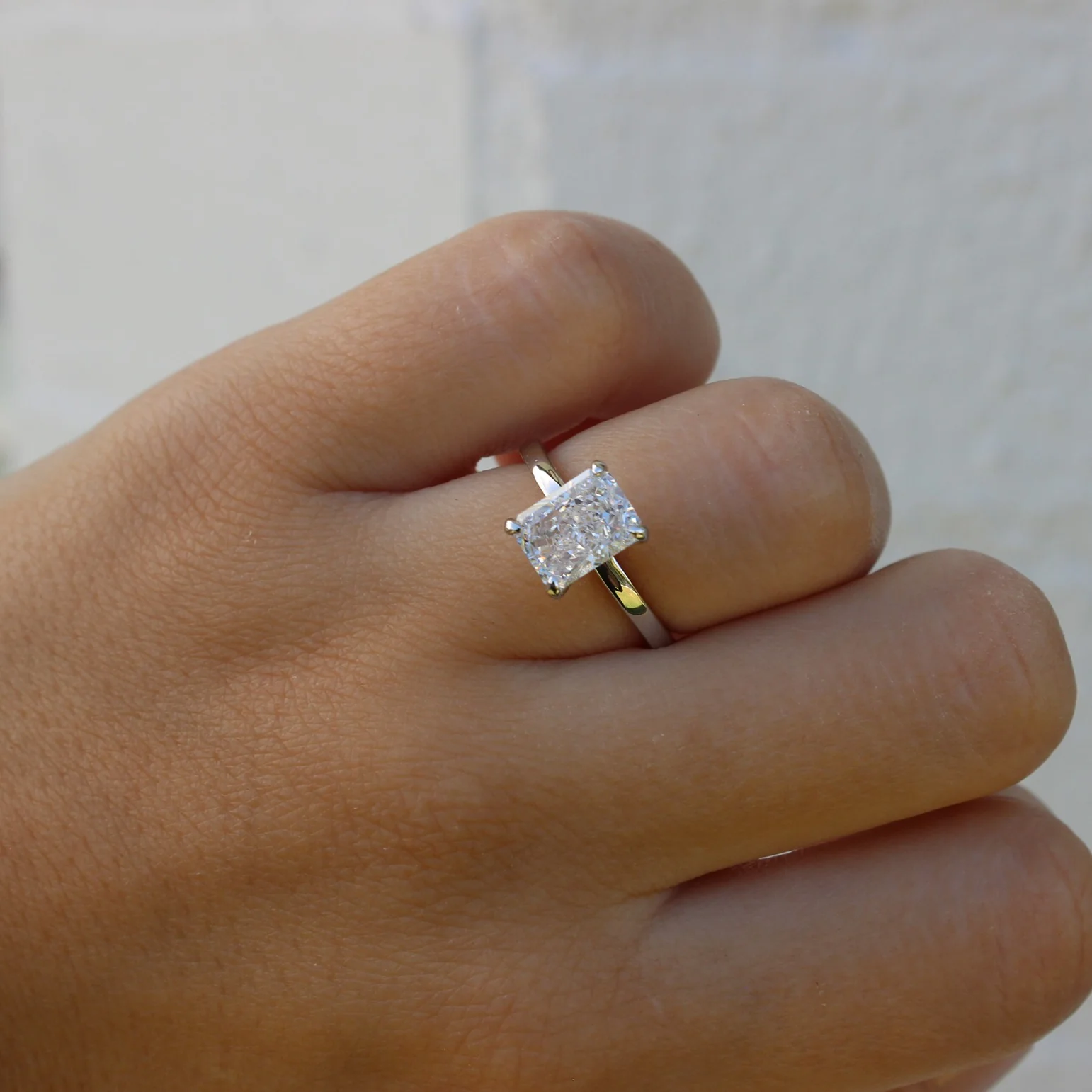 Melbourne Rectangle Ring - Silver - Image 4