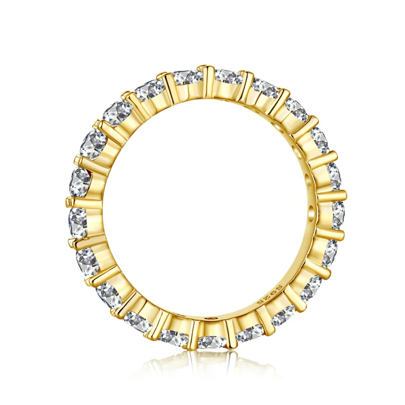Pristina Gold Eternity Ring 3mm - Image 5