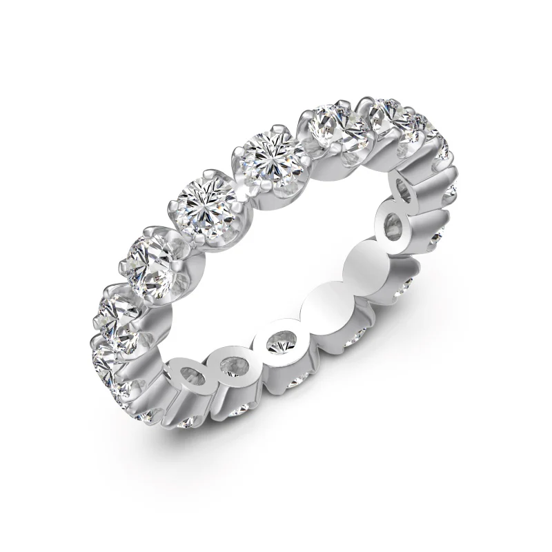 Pristina Silver Eternity Ring 3.5mm - Image 4