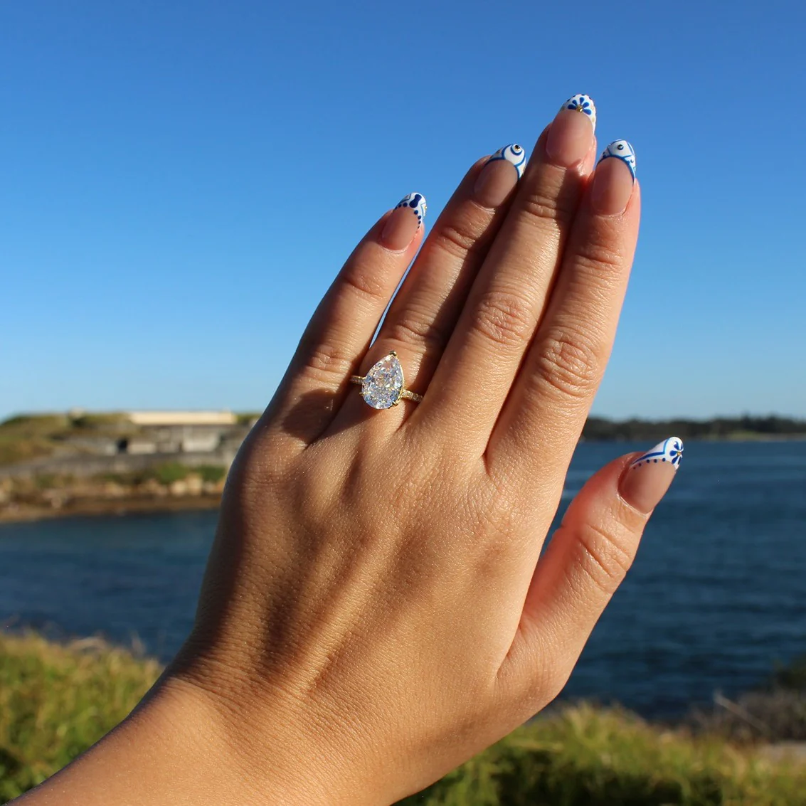 Seville Pear Ring - Gold - Image 7