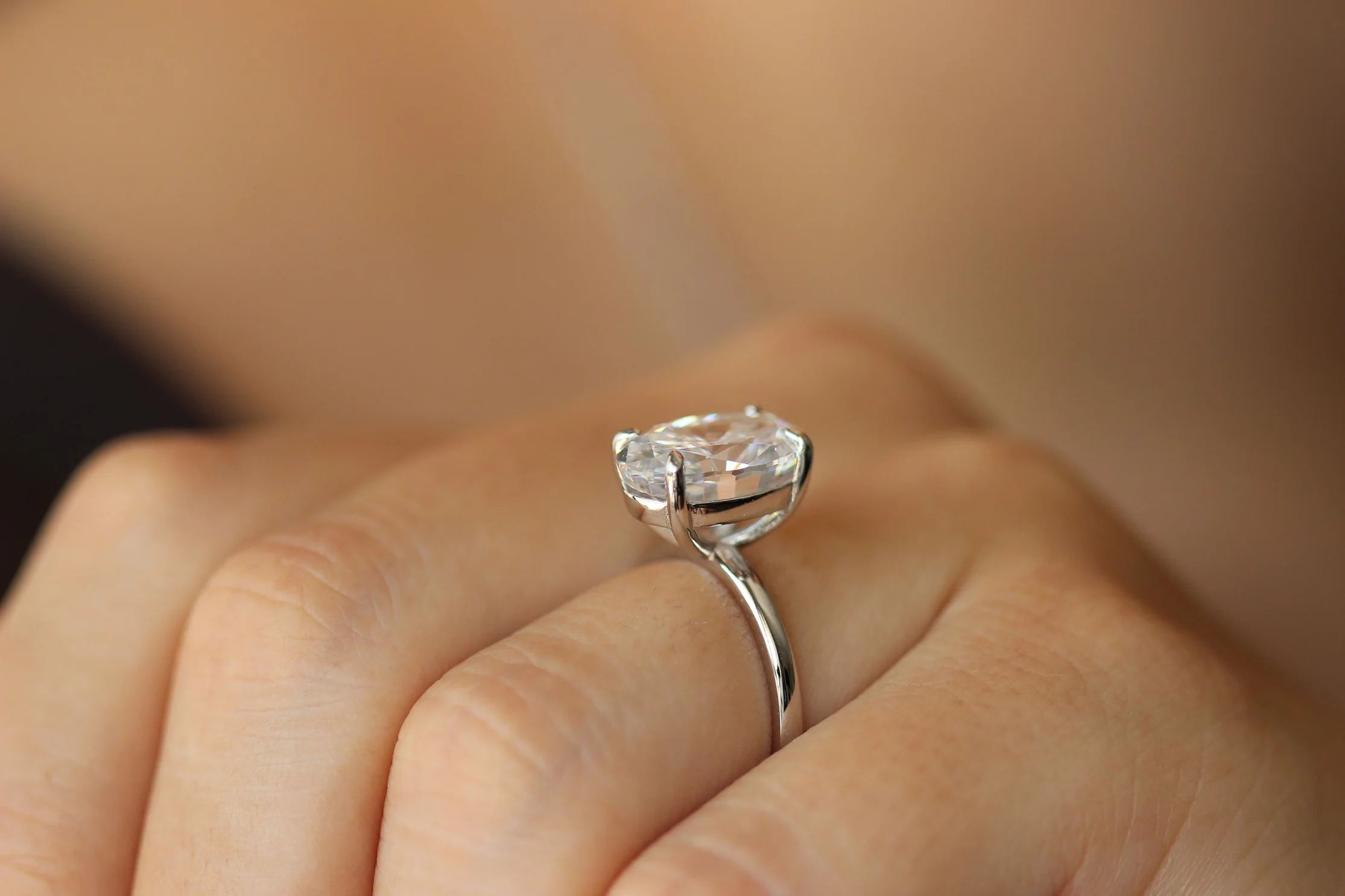 Valencia Oval Ring - Silver - Image 3