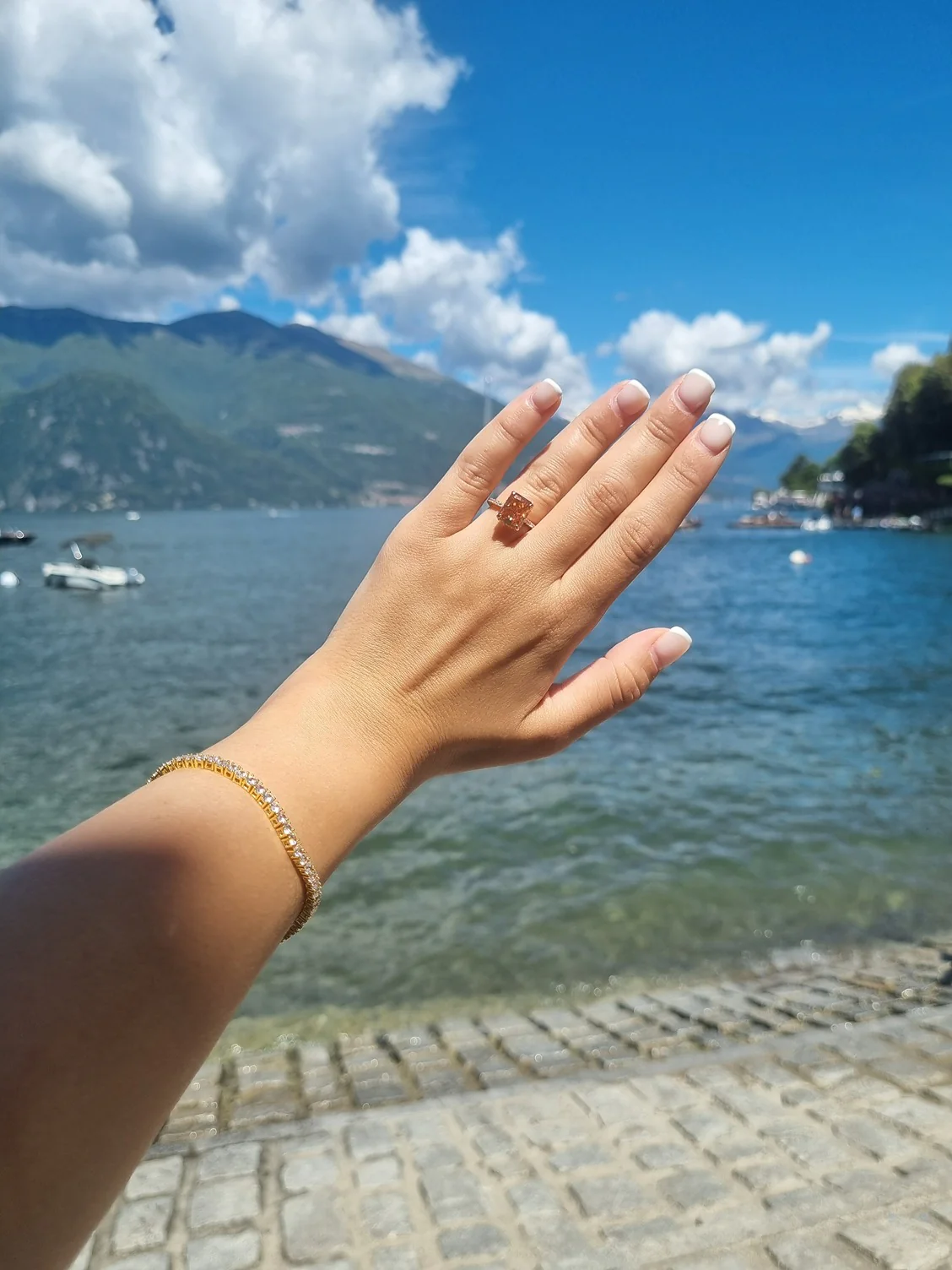 Varenna Rectangle Ring - Rose Gold - Image 4